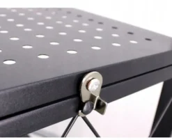 Scaffale per cucina 72x127 cm pieghevole con ruote nero SFT2
