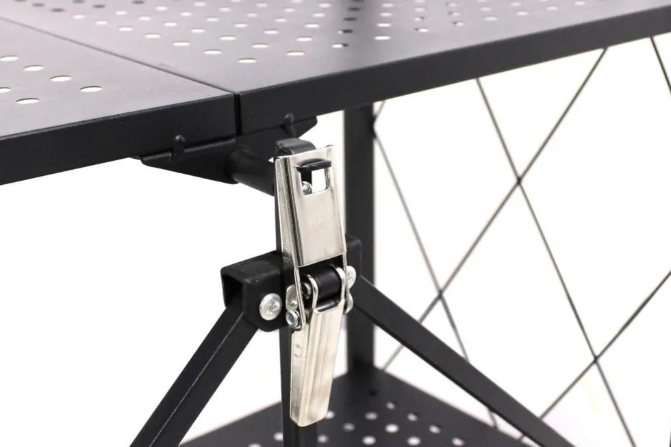 Scaffale per cucina 72x127 cm pieghevole con ruote nero SFT2