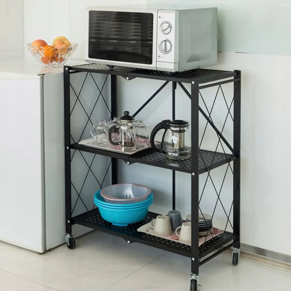Scaffale per cucina 72x87 cm pieghevole con ruote SFT1