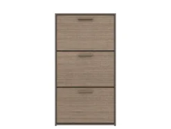 Scarpiera 3 ante a ribalta 67x122 cm marrone moka SI9