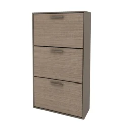 Scarpiera 3 ante a ribalta 67x122 cm marrone moka SI9