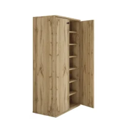 Scarpiera armadio a due ante colore rovere ASI4040