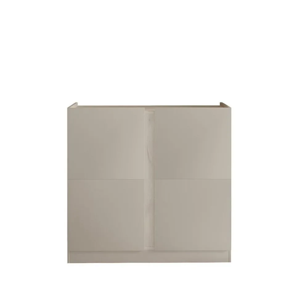 Scarpiera armadio in rovere chiaro e crema ASI1