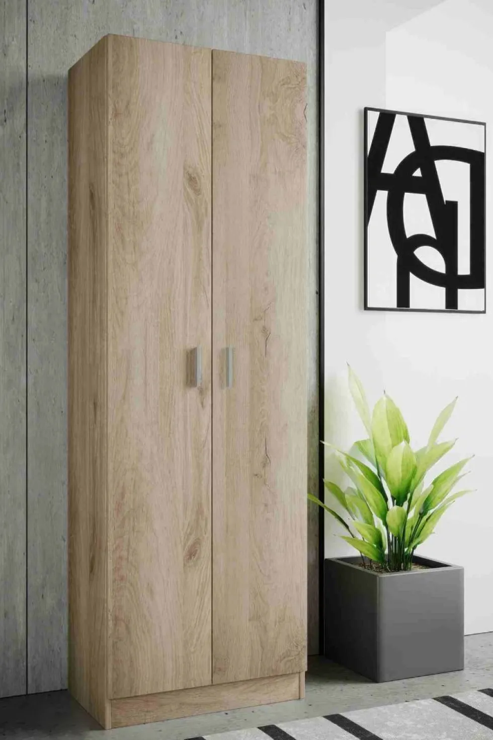 Scarpiera armadio rovere chiaro ASI4036
