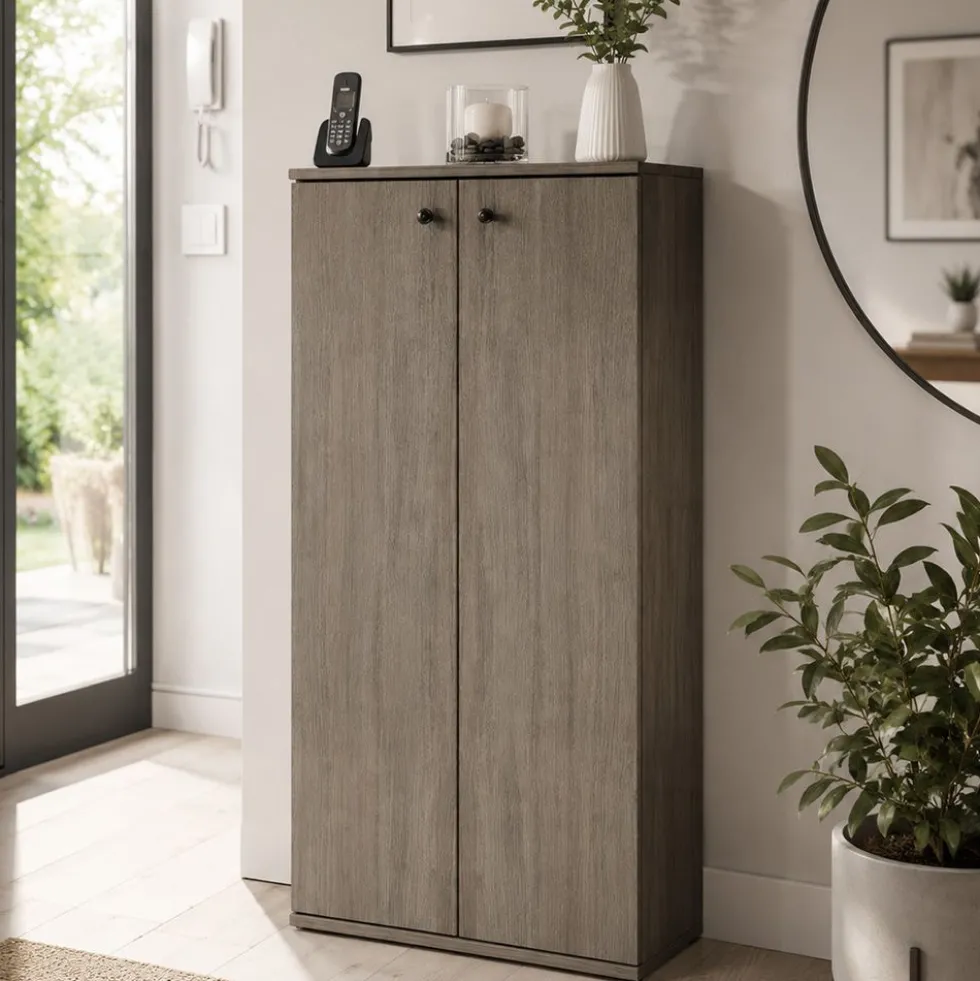 Scarpiera armadio rovere moro ASI4035