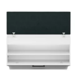 Scarpiera con panca 100x49x35 cm bianca SCAT6