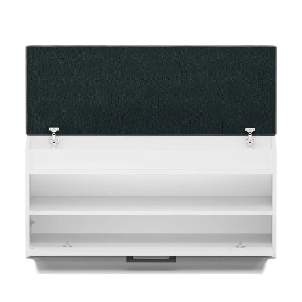 Scarpiera con panca 100x49x35 cm bianca SCAT6