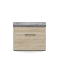 Scarpiera con panca 60x49x35 cm rovere chiaro SCAT7