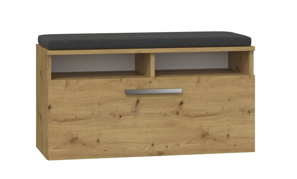 Scarpiera con seduta 85x46x35 cm rovere SCAT4
