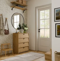 Scarpiera ingresso moderna 66x85cm rovere SCAT9