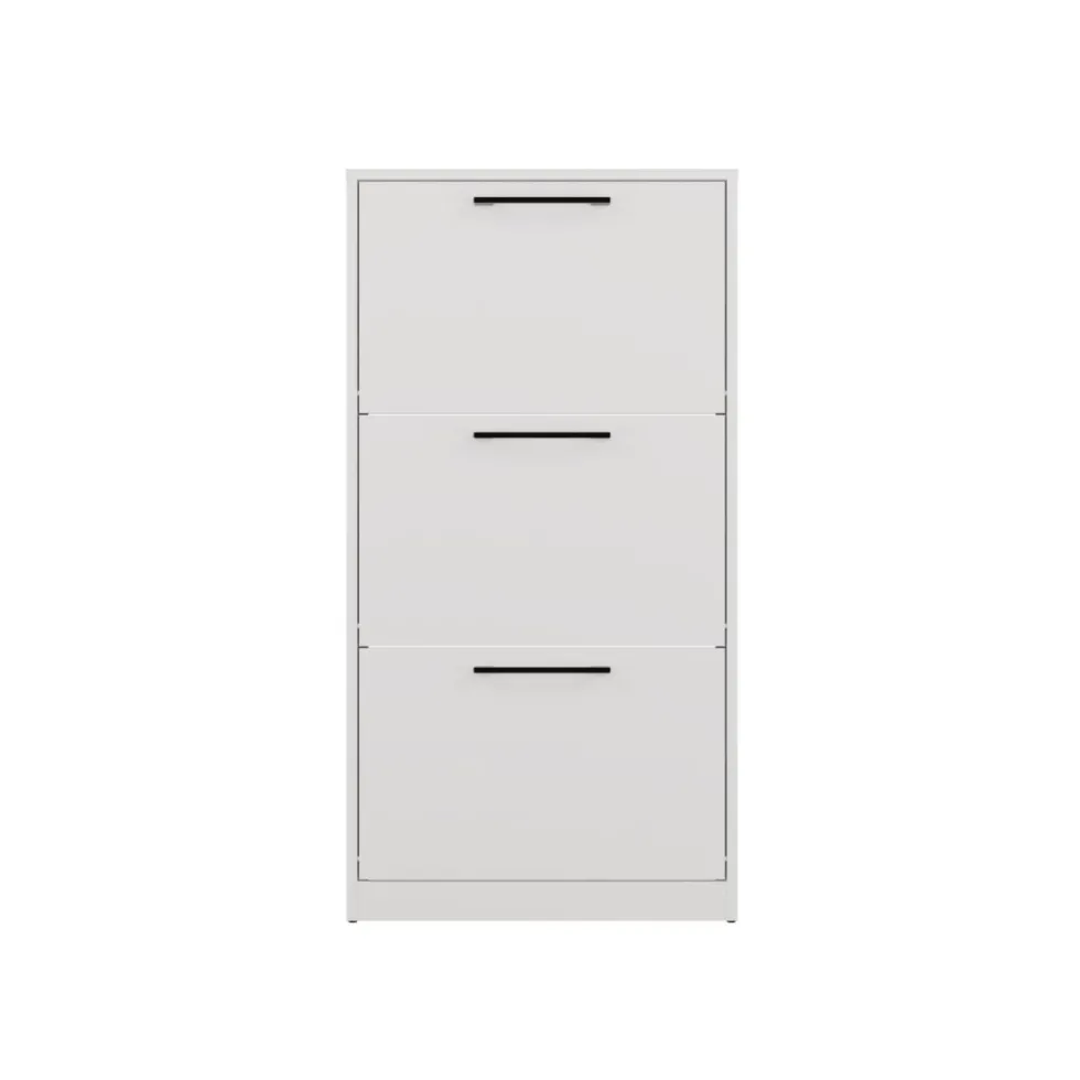 Scarpiera ingresso moderna 60x116x28 cm bianca SCAT3