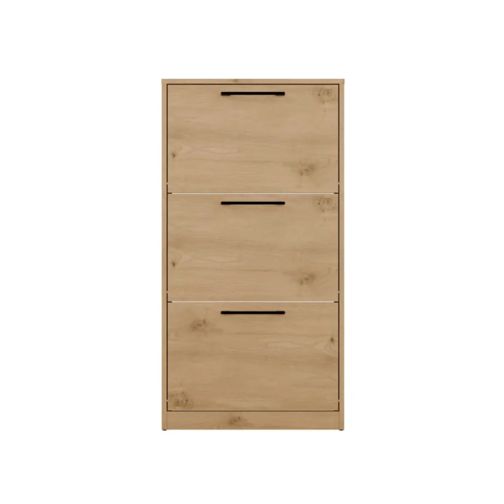 Scarpiera ingresso moderna 60x116x28 cm rovere SCAT3
