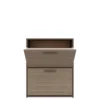 Scarpiera 2 vani a ribalta 67x82 cm marrone moka SI8