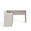 Scrivania angolare moderna con 3 cassetti beige cashmere SCT7