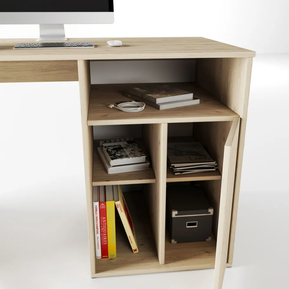 Scrivania cameretta moderna rovere chiaro SCI8
