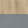 Scrivania doppia da ufficio in rovere e grigio lucido UI20