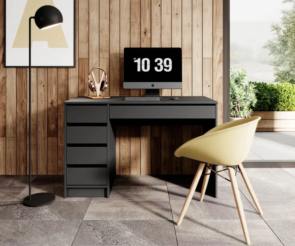Scrivania moderna 120x75cm antracite SCLK1