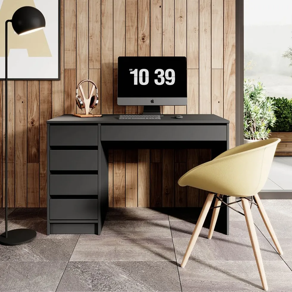 Scrivania moderna 120x75cm antracite SCLK1