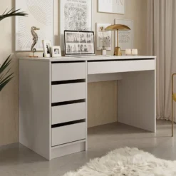 Scrivania moderna 120x75cm beige SCLK1