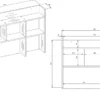 Scrivania salvaspazio moderna 98 cm con libreria bianco opaco SCT15