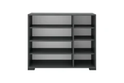 Set di mobili per ingresso con specchio in rovere e grigio IG23