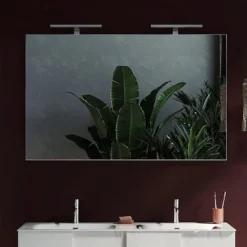 Specchiera bagno 120x75 cm con doppia luce led SPL4