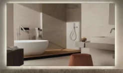 Specchiera bagno 90x60 cm con retroilluminazione led SPL11