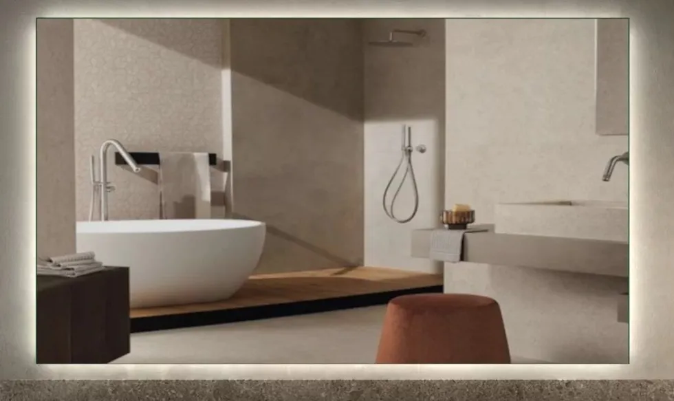 Specchiera bagno 90x60 cm con retroilluminazione led SPL11