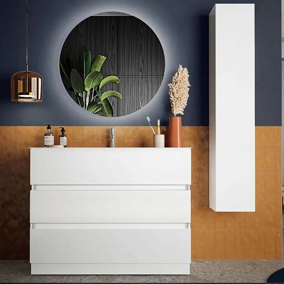 Specchiera tonda bagno 75x75 cm con retroilluminazione led SPL12