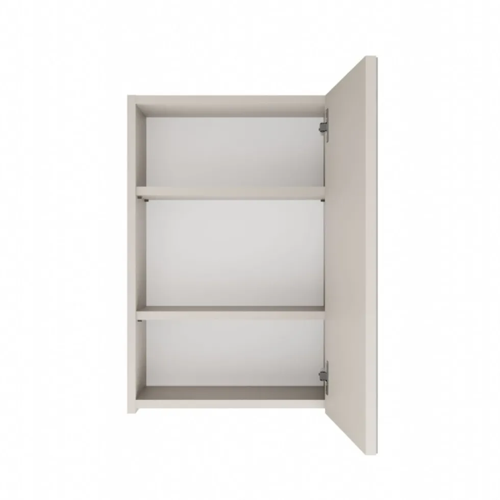 Specchio contenitore da bagno 40x60 cm con 3 ripiani interni beige cashmere SPT3
