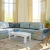 Tavolino da salotto elegante colore bianco TILK