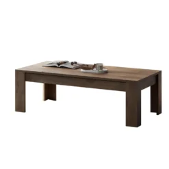 Tavolino da salotto moderno 122x45 cm rovere scuro TSL10