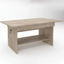 Tavolino da salotto regolabile in rovere chiaro TG13