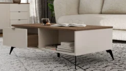 Tavolino da salotto 110X63X27 beige e rovere TST14