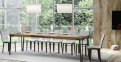 Tavolo allungabile 12 posti moderno R 160