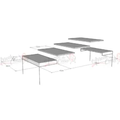 Tavolo allungabile quadrato 90x90 EVRD 90