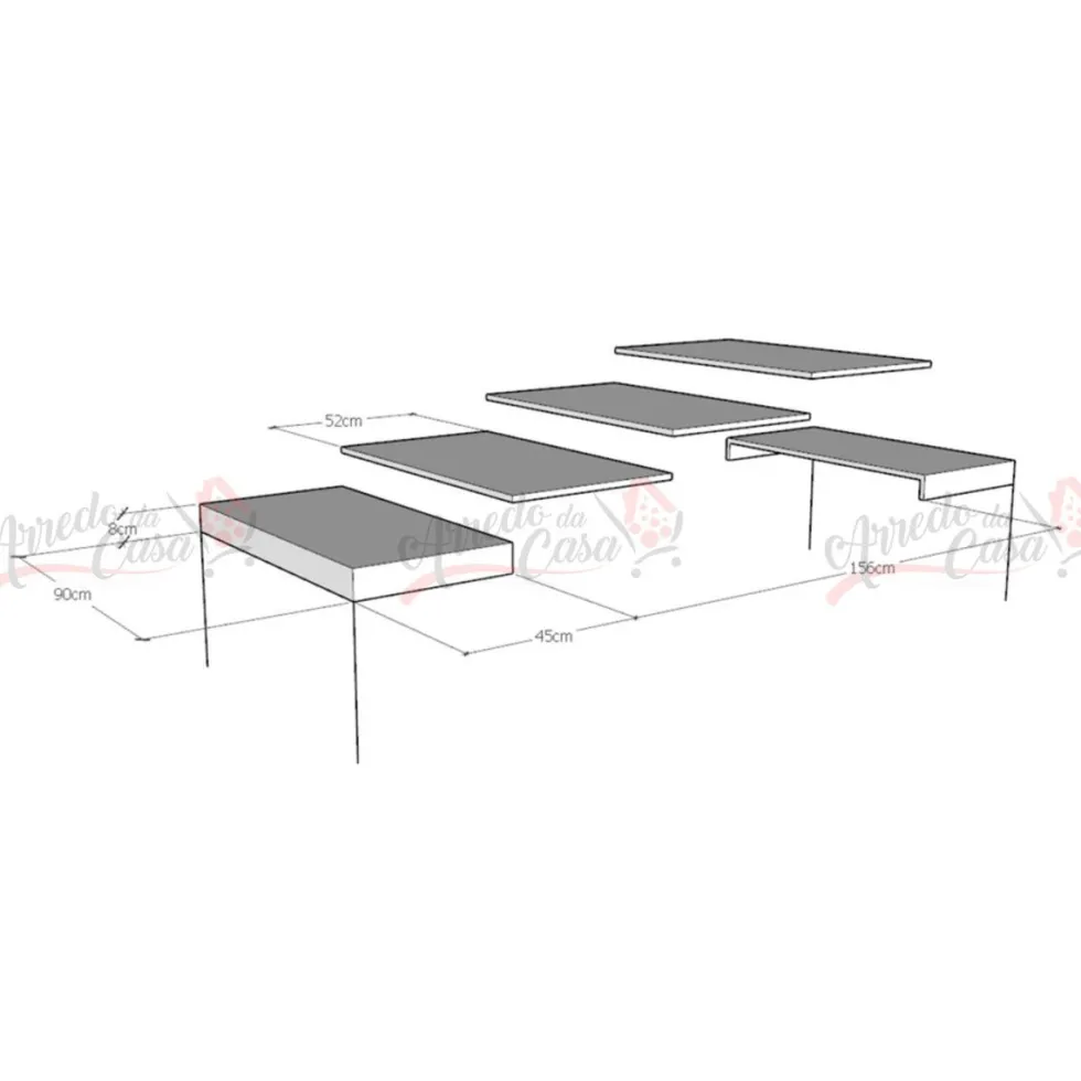 Tavolo allungabile quadrato 90x90 EVRD 90