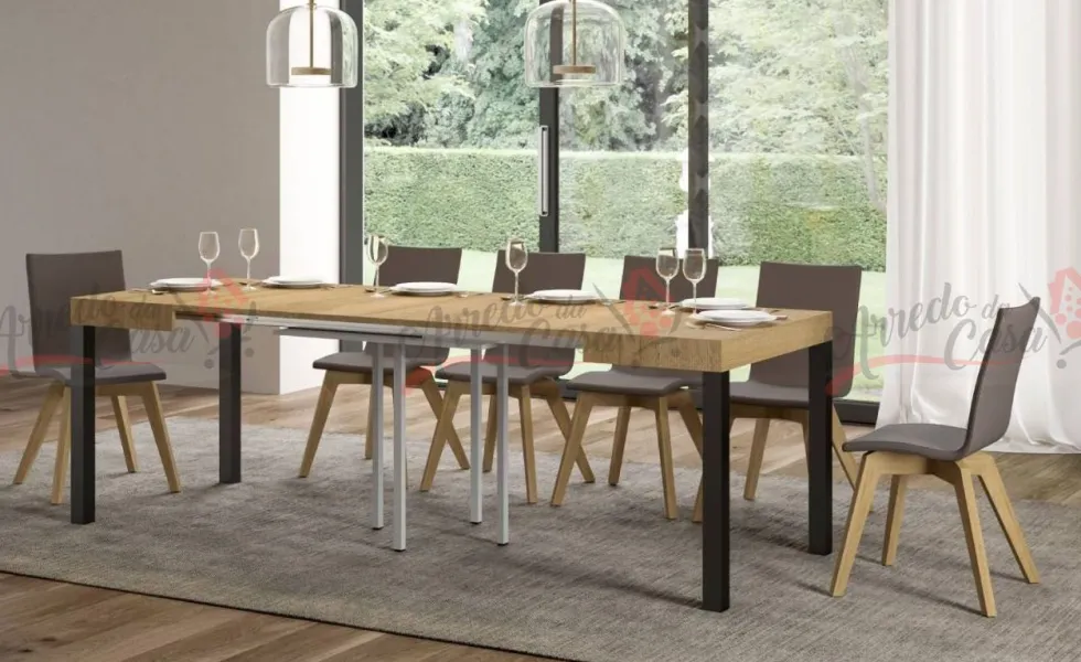 Tavolo allungabile quadrato 90x90 EVRD 90