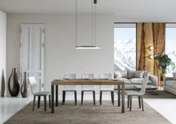 Tavolo allungabile 90×180 Telaio Antracite EVRD 180