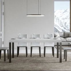 Tavolo allungabile 90×180 Telaio Antracite EVRD 180
