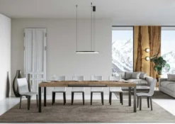 Tavolo allungabile 90×180 Telaio Antracite EVRD 180