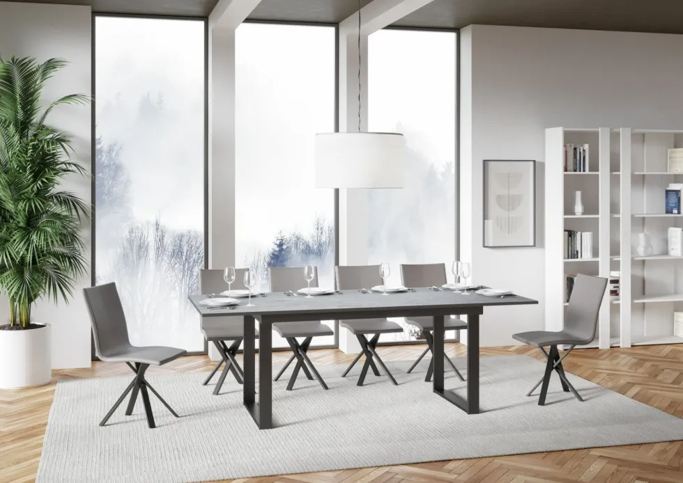 Tavolo allungabile Telaio Antracite BND 160