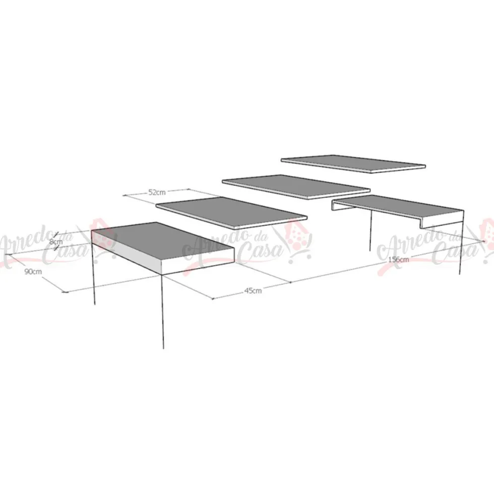 Tavolo allungabile 90x90 moderno KRM 90