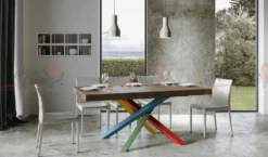 Tavolo allungabile 160x90 VLN MULTICOLOR 4B 160
