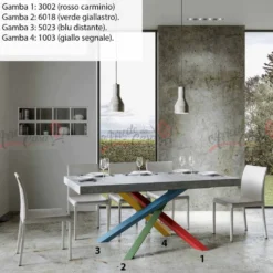 Tavolo allungabile 160x90 VLN MULTICOLOR 4B 160