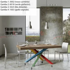 Tavolo allungabile 160x90 VLN MULTICOLOR 4B 160