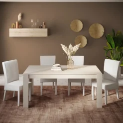 Tavolo da cucina allungabile 137x90 cm cashmere TCL23
