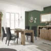 Tavolo da cucina 137x90 allungabile design moderno effetto legno rovere TCL19