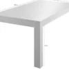 Tavolo da cucina 180x90 fisso con piano liscio design moderno bianco lucido TCL2