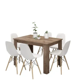 Tavolo da pranzo moderno 120x74 cm color noce TG6